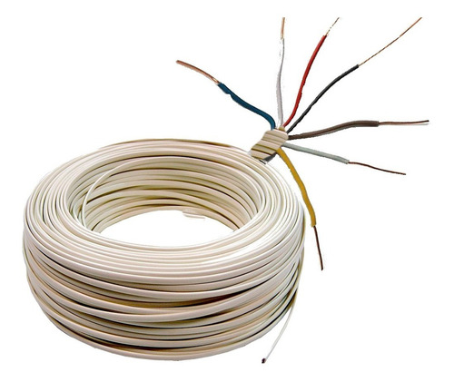 Imagen 1 de 1 de Cable De 3 Pares X 20 Mts Para Alarma Domiciliaria