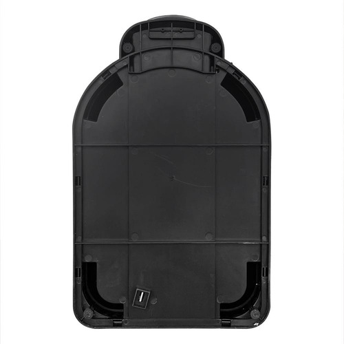 Bote De Basura Metálico 40l Negro Con Pedal