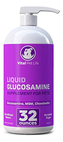 Glucosamina Líquida Para Perros, Gatos Y Caballos Con Condro