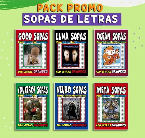Sopas De Letras Pack X 12 Revistas