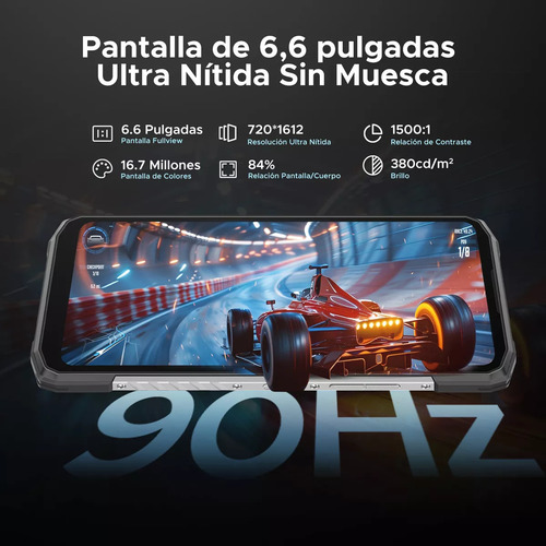 Celular Doogee Blade 10 Power 6+18gb Ram 256gb Rom Plata Dual Sim Ip68