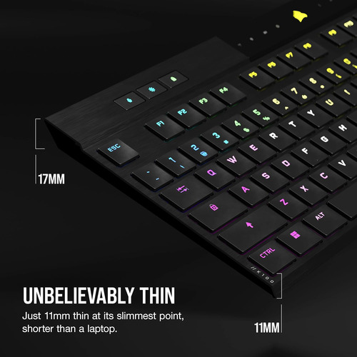 Corsair Teclado Mecánico Inalámbrico Rgb K100 Air