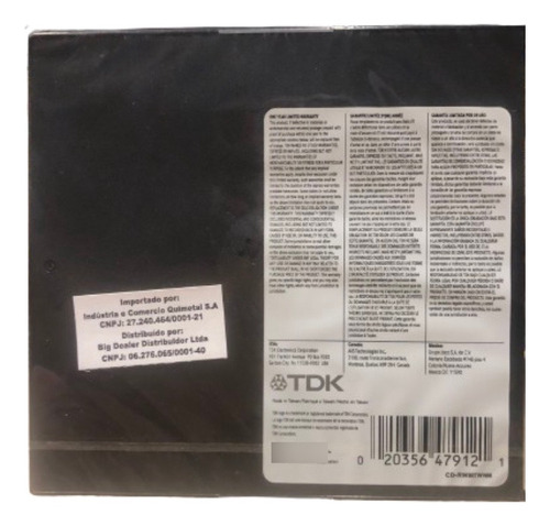 Cd-rw Music Tdk 4x - 80 Min.( Grav. De Mesa) Lacrado Virgem
