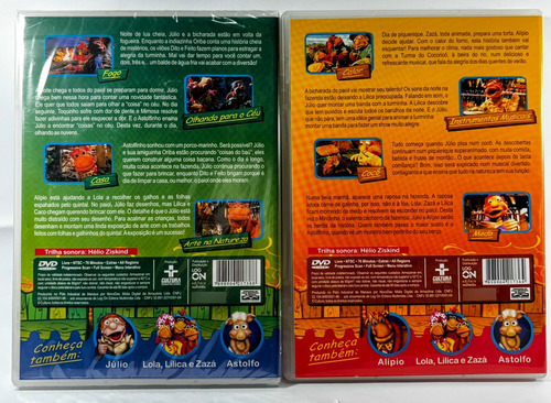 Dvd Coleção Cocoricó Maleta + 4 Dvds