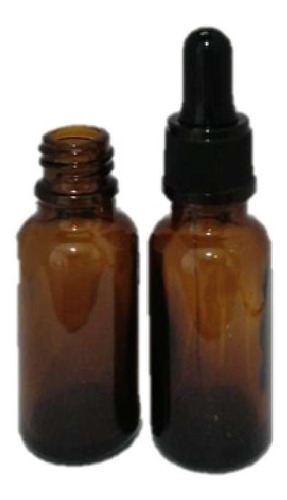 Imagen 1 de 6 de 100 Botella Gotero Pipeta Vidrio 20ml Ambar(it-95)