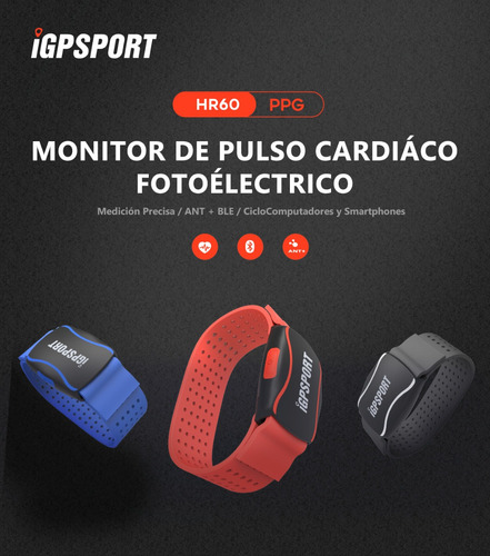Banda Cardíaca Para Brazo Ant+ Bluetooth Igpsport Hr60