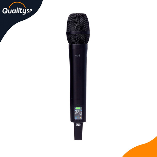 Microfone Duplo Dylan Qs-5 Cardioide Com Display Lcd