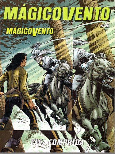 Mágico Vento Nº 06 - 2ª Série - Faca Comprida - 100 Páginas Em Português - Editora Mythos - Formato 16 X 21 - Capa Mole - 2020 - Bonellihq 6 Cx84 C23