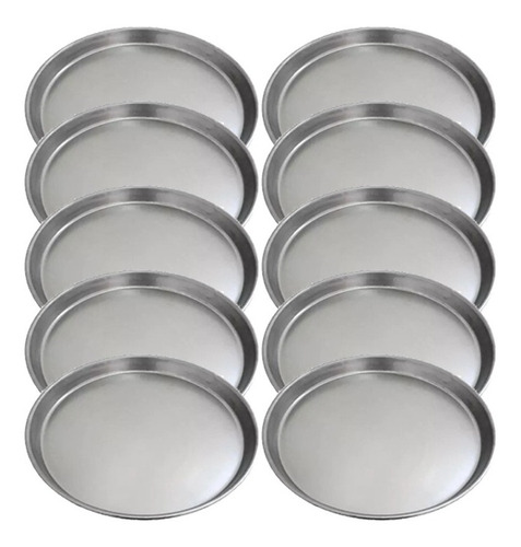 Set 10 Moldes Para Pizzas Pizzeras De Chapa Dd 36 Cm