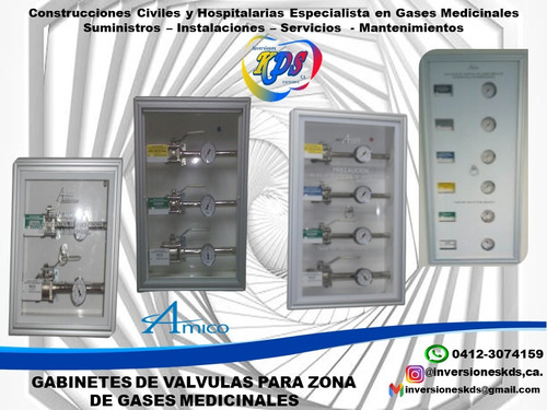 Gabinetes De Válvulas Para Oxigeno - Aire - Vacío  Amico