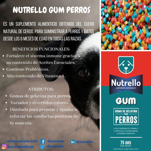 Nutrello Gum Gatos + Nutrello Gum Perros + Envío Gratis
