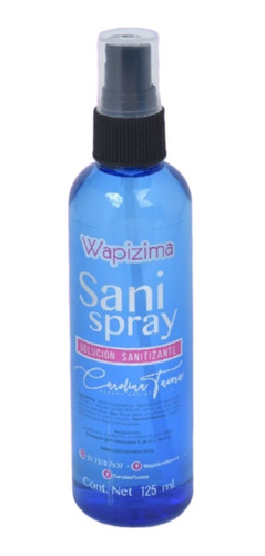 Sani Spray, Solución Sanitizante Para Uñas 125 Ml, Wapizima