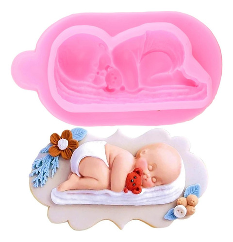 Xmoldnms 3d Moldes De Silicona Para Bebés Molde De Fondant