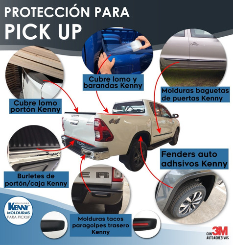 Kit De Sellado Burletes De Caja Portón Vw Amarok Kenny