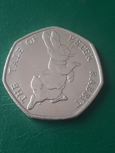 Inglaterra 2017 50 Penny Peter Rabbit