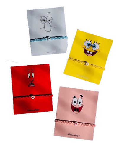 Combo Pulseras Bob Esponja 