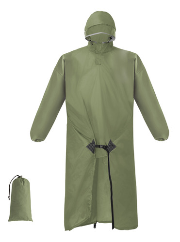 Poncho Impermeable Con Capucha Para Mochileros Y Chubasquero