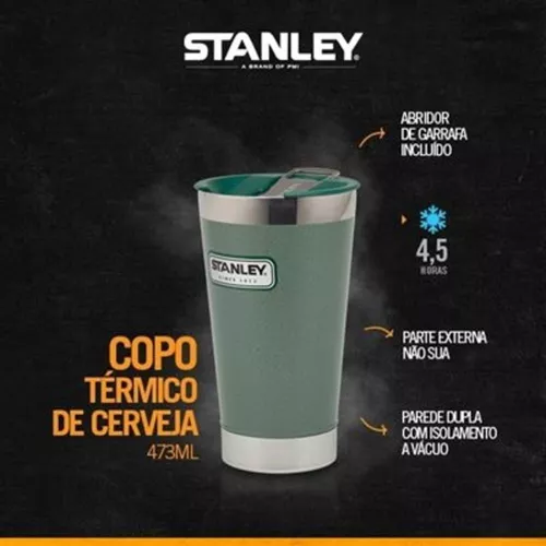 Copo Térmico Stanley Verde Sem Tampa 473ml, Supermercado Soares