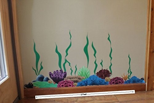 Crea Un Mural De Arrecife De Coral Marinas Océano De L...