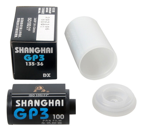 3 Rollos Shanghai Blanco Y Negro Gp3 135/36 35mm Film Din Is
