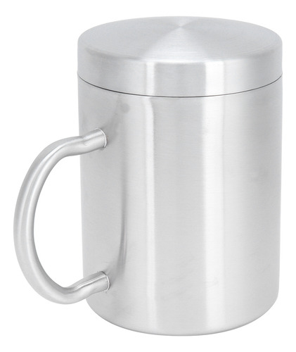 Taza En L Con Tapa De Acero Inoxidable Y Tapa De Doble Capa