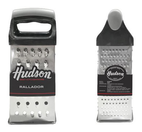 Rallador Acero Hudson 4 Usos Antideslizante Silicona Cocina