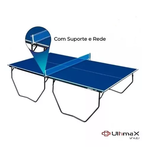 Mesa de ping pong mdp 15mm 1007 klopf c/ rodas, suporte E rede