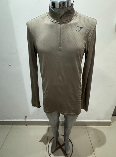 Gymshark Sport Seamless 1/4 Zip - Linen Brown/camo Brown