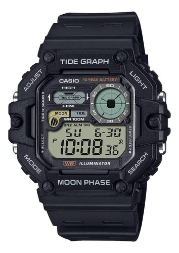 Relógio Casio Ws-1700h-1avdf Gráfico De Marés