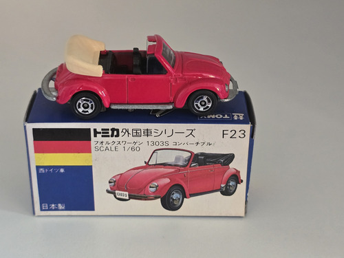 Tomica F23 Volkswagen 1303s Escarabajo Convertible Japan