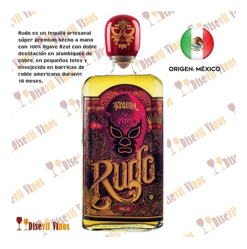 Tequila Rudo Añejo Plaza Serrano
