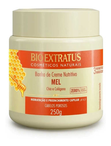 Banho De Creme Nutritivo Mel 250g - Bio Extratus