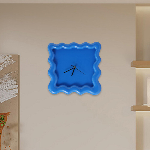 Reloj De Pared Decorativo, Ligero, Silencioso, Regalo, Azul
