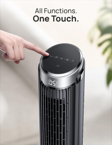 Ventilador De Torre Oscilante Para Dormitorio Con Control Tá
