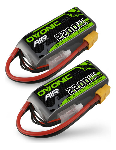 Ovonic Batería Lipo 3s 35c Mah 11.1v Lipo Batería Con Con.