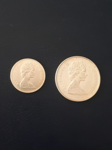 Moneda Canadá Plata Centenario 25 Y 10 Cent. (Usado)