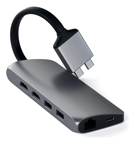 Satechi Adaptador Usb-c Dual Multimedia Hub St-tcdmmam
