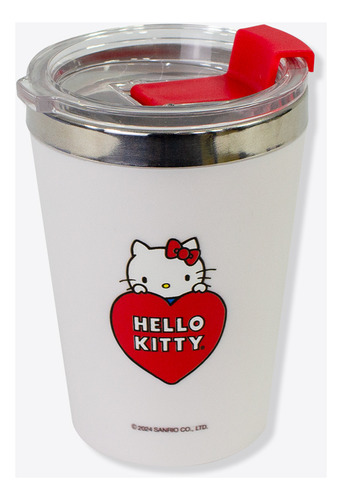 Copo Stitch Snap Viagem C Tampa Trava Personagens Cor Hello Kitty