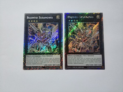 Yugioh 2x Bujintei Susanowo Platinum Secret Rare 