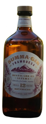 Gin Summa frambuesa Premium Cordoba X500ml X1