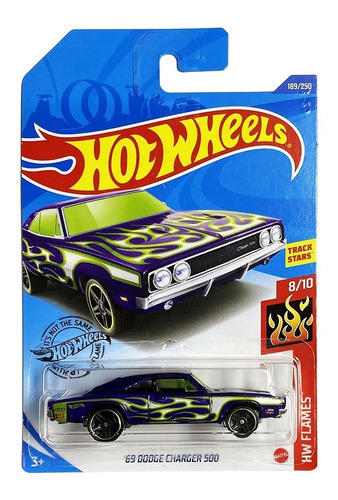 Imagem 1 de 2 de 69 Dodge Charger 500 Hw Flames Mattel Hot Wheels Ghd62