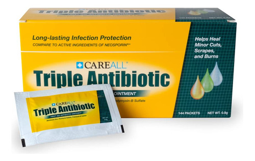 Careall® Pomada Antibiotica Triple De 0.03 Oz. Paquete De 14