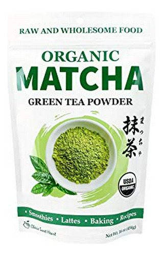 Matcha Verde Orgánico En Polvo Cherie Sweet Heart - 16oz.