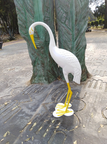 Flamingo O Garza De Aluminio Fundido