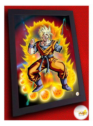 Imagen 2 de 10 de Cuadros De Animes - Dragon Ball Z - Dibujart