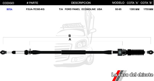 Chicote  Selector De Velocidades ford Panel Econoline Usa