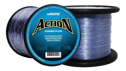 Linha Action Power Plus 53lb 600m 0,60mm Cinza