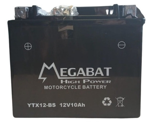 Bateria De Moto Megabat Ytx12-bs