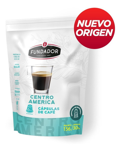 Cápsulas Café Fundador Centro America Comp Nespresso® X 30 U
