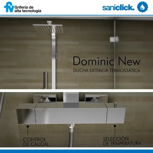 Griferia Fv Dominic New 313 85n Ducha Exterior Termost tico